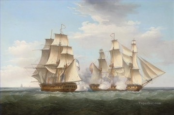 Ethalion with Thetis Naval Battle Oil Paintings